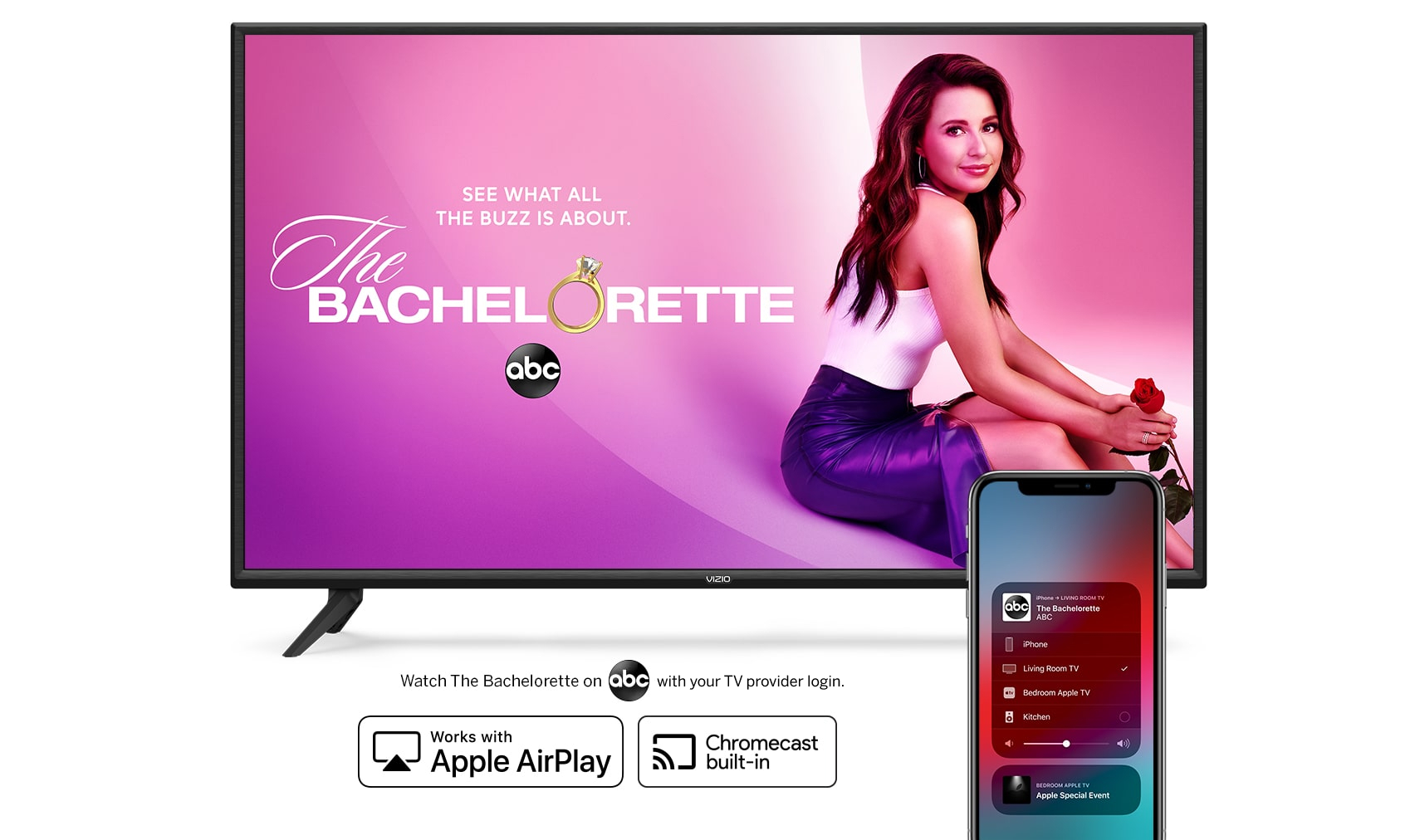 Share images from your phone to your VIZIO TV