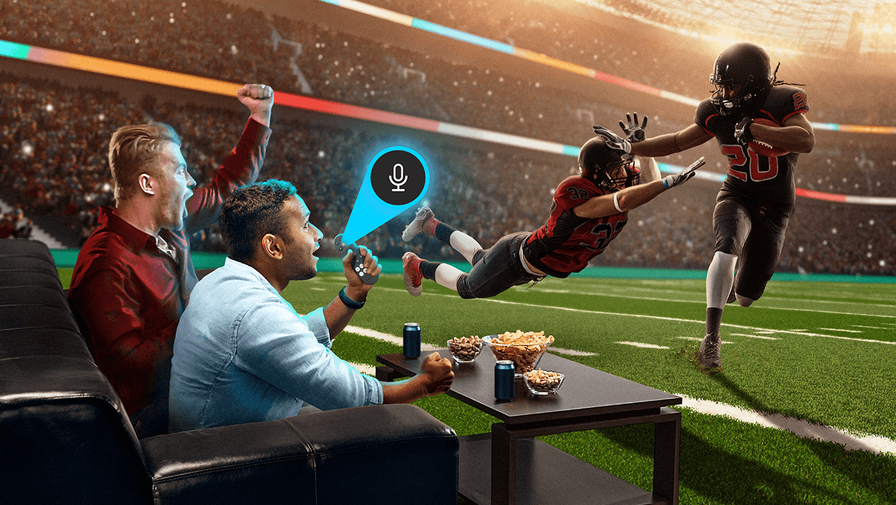 people watching football