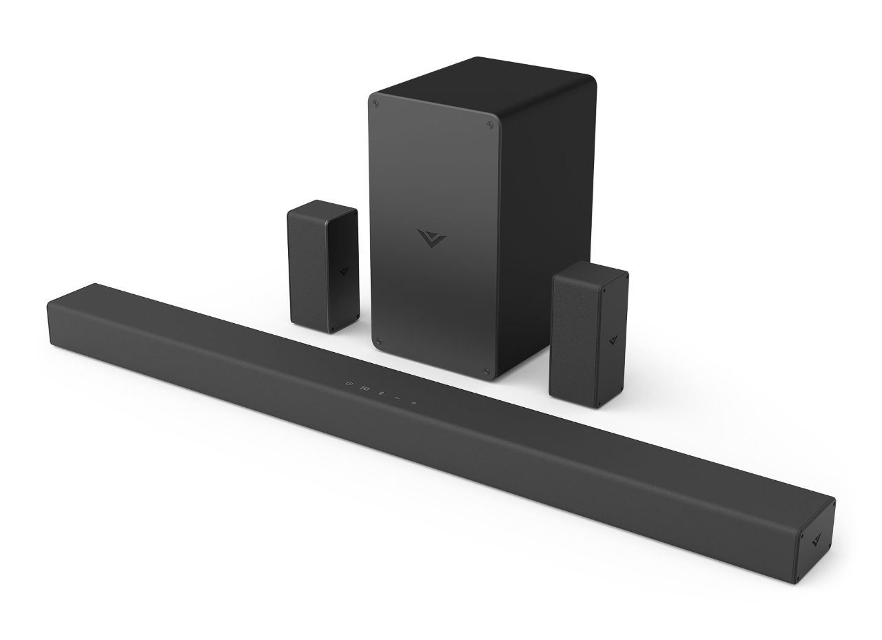 VIZIO 5.1.4 Premium Sound Bar with Dolby Atmos, DTS Virtual:X, Wireless Subwoofer, Rear Surround Speakers, Bluetooth, Voice Assistant Compatible, Includes Remote Control - SB46514-F6 - Thumbnail 2