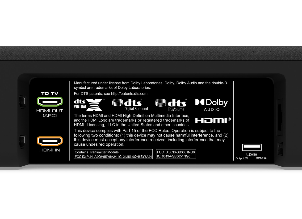 VIZIO 5.1.4 Premium Sound Bar with Dolby Atmos, DTS Virtual:X, Wireless Subwoofer, Rear Surround Speakers, Bluetooth, Voice Assistant Compatible, Includes Remote Control - SB46514-F6 - Thumbnail 3