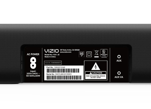 Vizio btm2578 sale sound bar