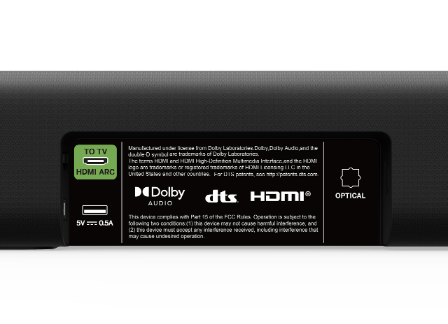 Hdmi arc best sale vizio soundbar