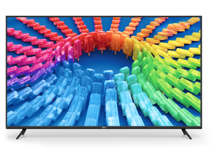 Image of TV with colorful graphic